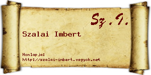 Szalai Imbert névjegykártya